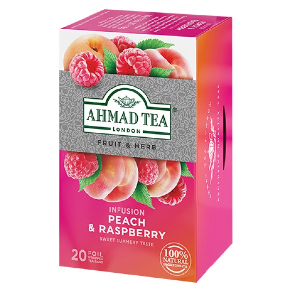 AHMAD TEA Плодов чай праскова и малина 20 бр.